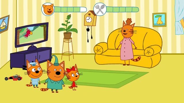 Три Кота и мама Мультфильм