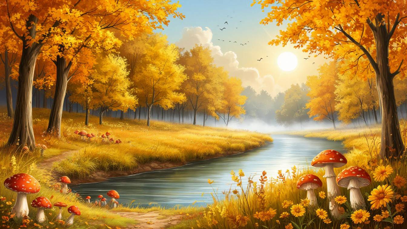 Лежит в лесах осенняя печаль... 1 АУДИО ПЕСНЯ В ДУШУ