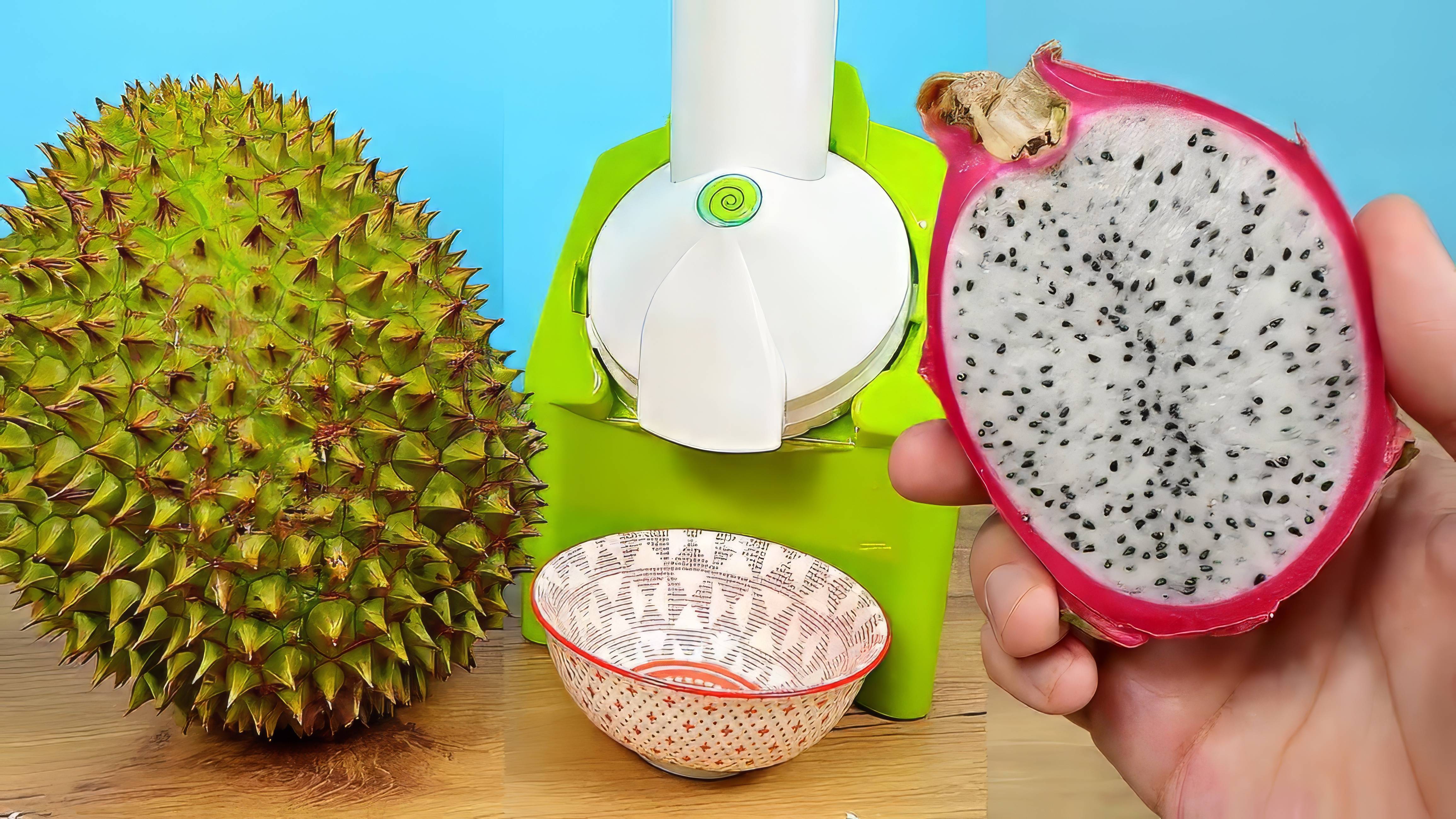 Что если сделать мороженое из Дуриана и Драгон Фрута? Ice Cream Maker с Алиэкспресс