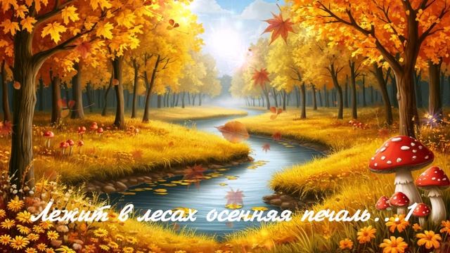 Лежит в лесах осеняя печаль... 1 ВИДЕО ПЕСНЯ В ДУШУ