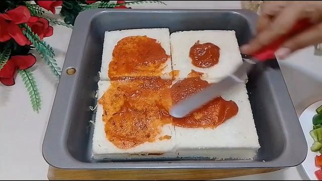 DeliciousCookingWithOxana пицца с хлебными тостами и оливками