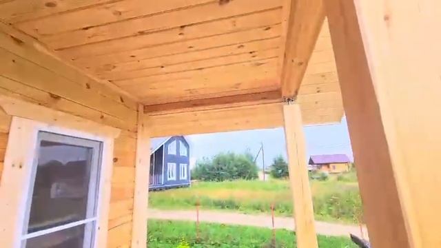 Завершенно строительство бани с террасой под ключ