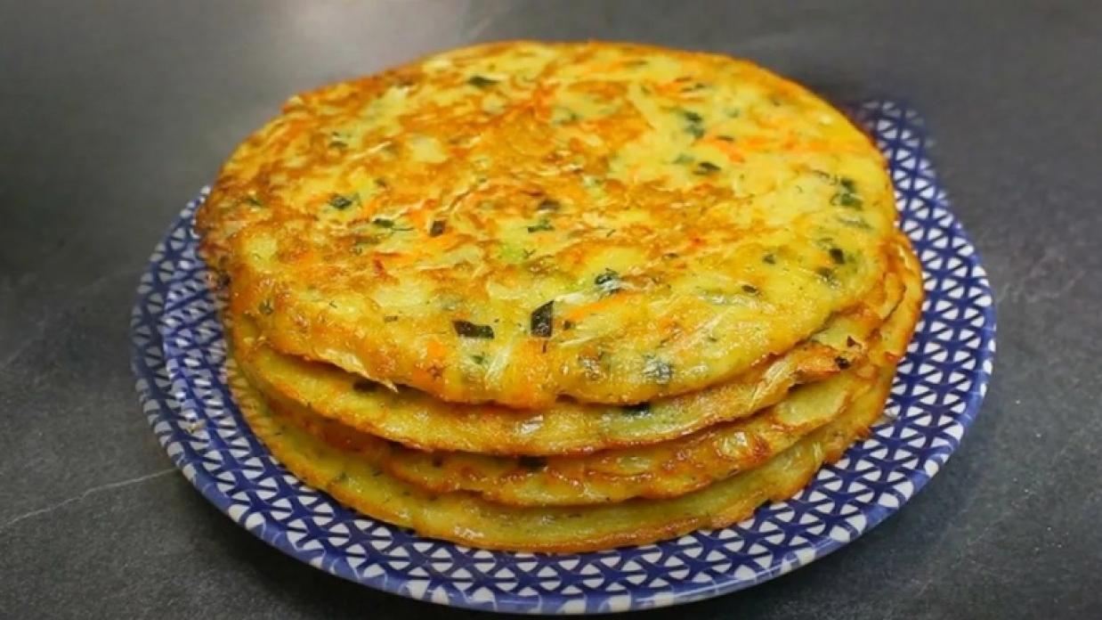 Быстрые лепёшки с капустой👍😘