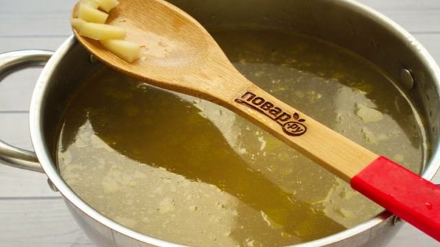 Гречневый суп с баклажанами