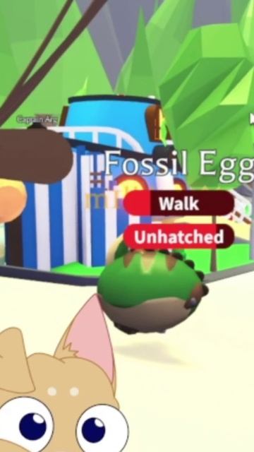 Открываю Фосил Яйцо в Adopt Me Что Выпадет в Fossil Egg?  #AdoptMe #АдоптМи #Roblox #Роблокс