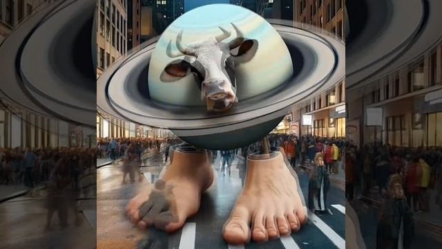Забавная  и странная Корова)))