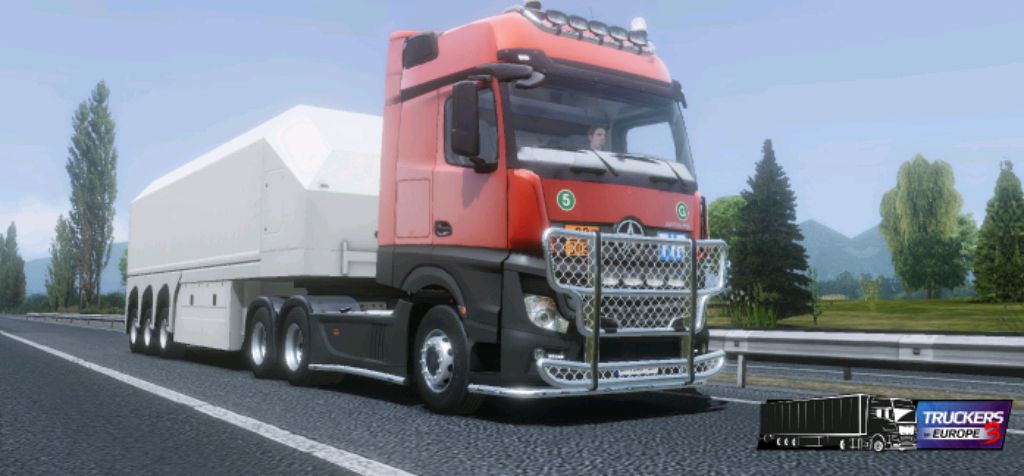 развожу груз в игре truckers of europe 3
