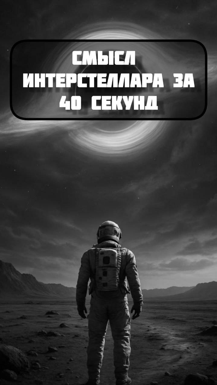 Смысл "Интерстеллара" за 40 секунд! #кино #shorts #shortsvideo #shortvideo #film #мистика #факты