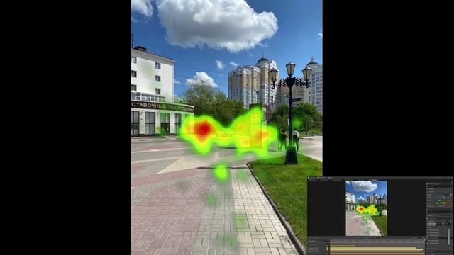 Нейромаркетинговое исследование: тепловая карта рекламного банера НИУ БелГУ, Июнь 2025