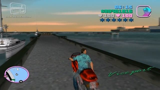 GTA Vice City - Walkthrough - Unique Stunt Jumps #34 - Ocean Beach