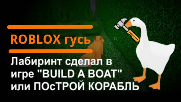 ЛАбиринт в Roblox "Build a boat"