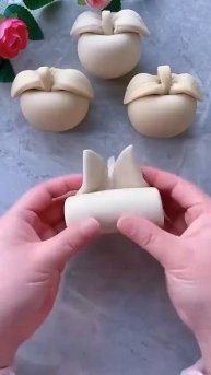 Яблочки из теста