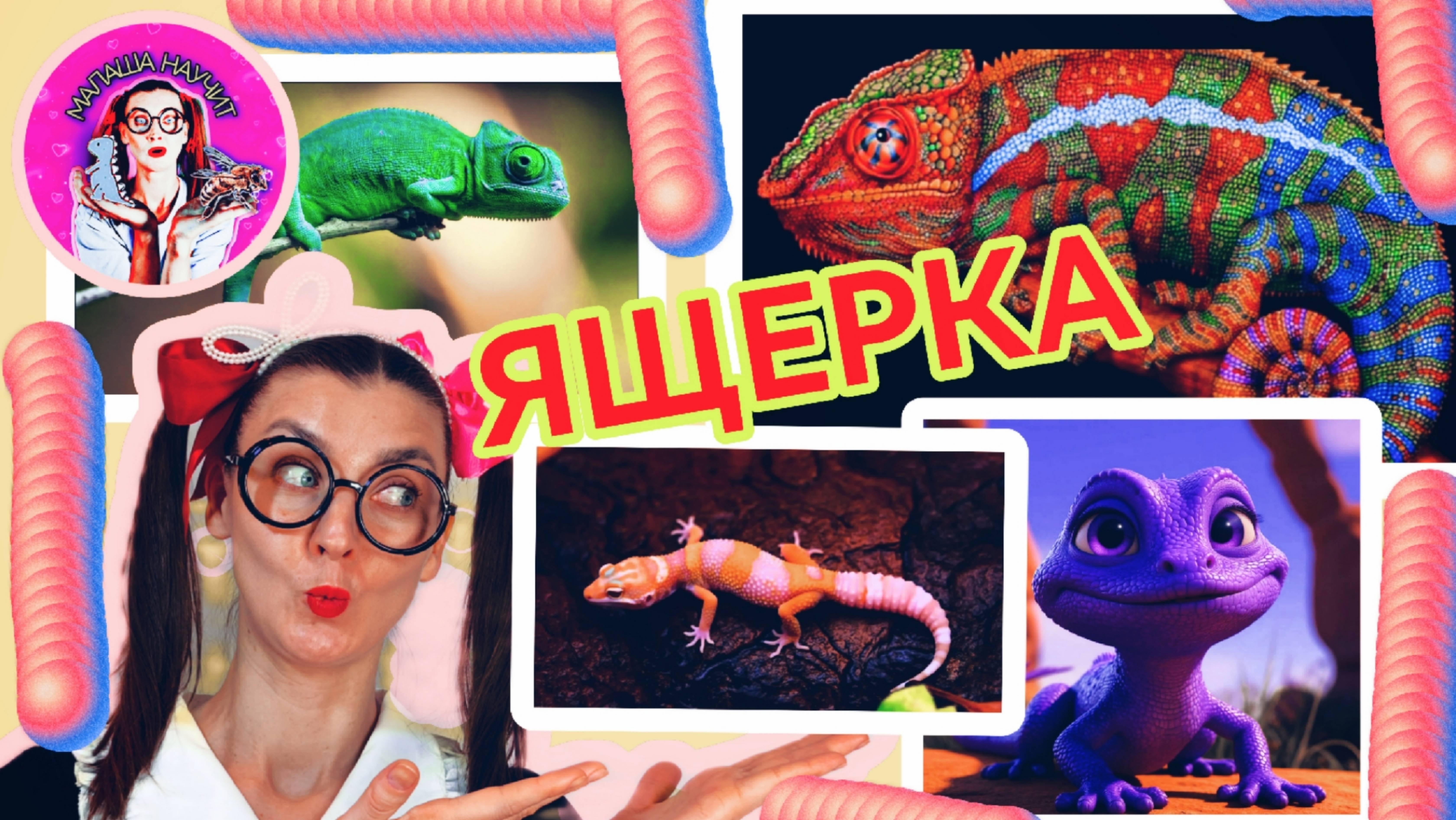 Малаша научит - Ящерка #детям