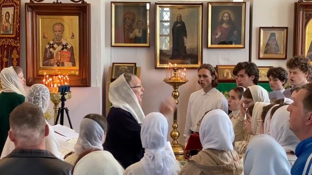 Литургия в Никольском храме с. Сура 14 июня 2025 года