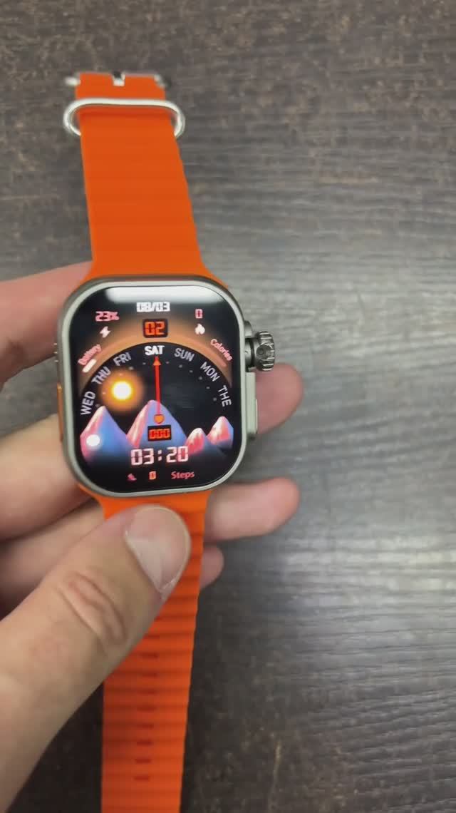 Android Watch Ultra CD200 Amoled камера 180°