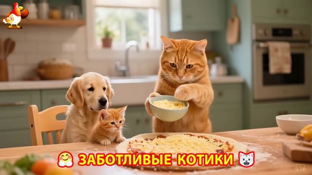 Заботливые котики спешат на помощь (77)