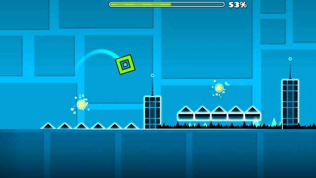 GEOMETRY DASH Первые уровни
