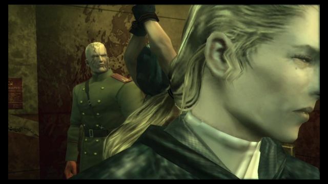 Metal Gear Solid 3: Snake Eater.Снейк теряет правый глаз.