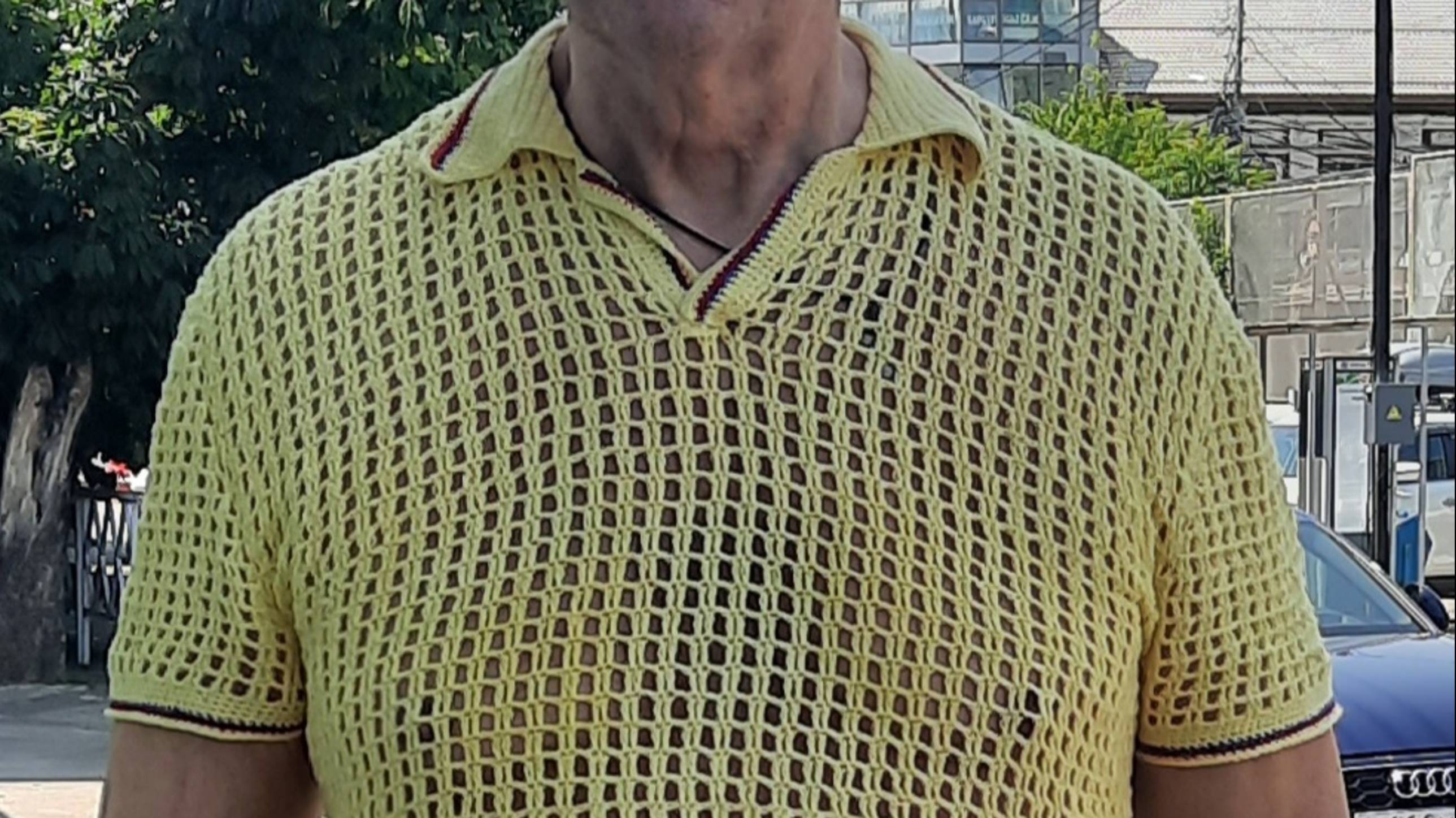 Мужская футболка поло крючком!! 👍👍👍