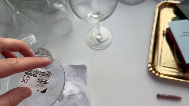 Бокалы из ИКЕЯ Новосибирск с двойной маркировкой