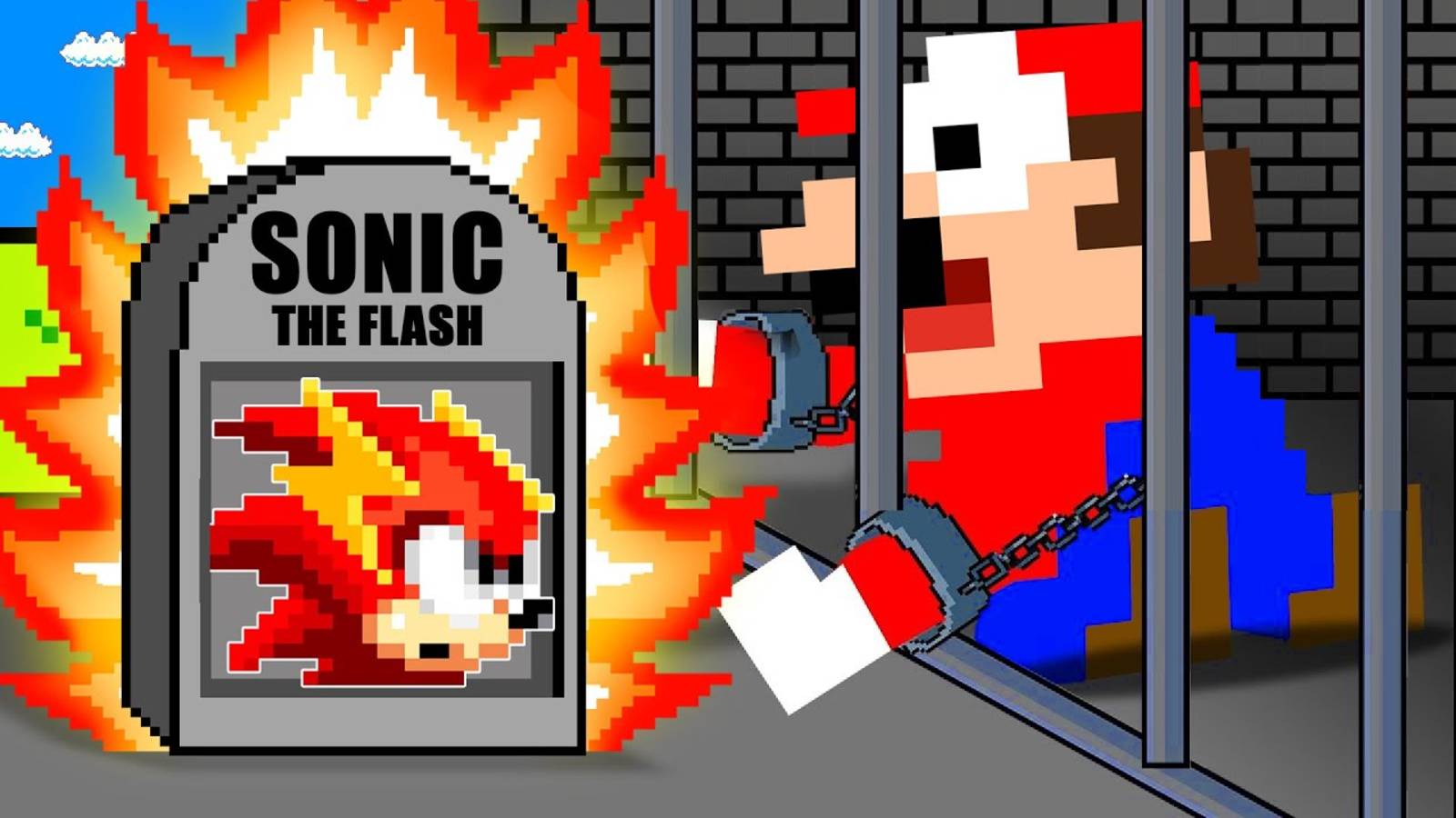 Режим Mario R. I. P. Sonic Gold в тюрьме