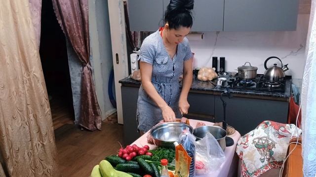 Закупка продуктов ко дню рождения//ГОТОВЛЮ окрошку