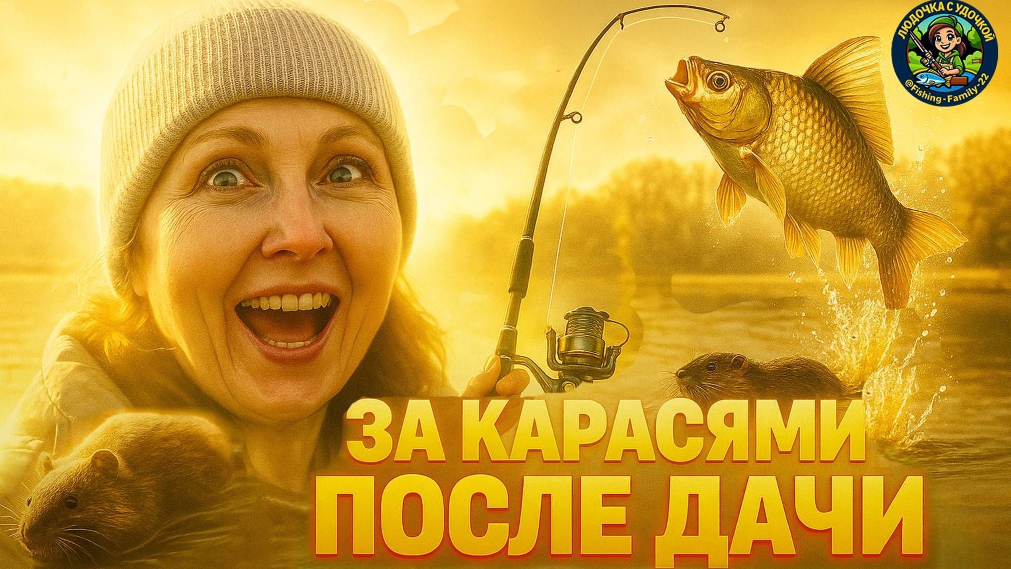 ЗА РЫБОЙ ПОСЛЕ ДАЧИ! Карась, ротан, ондатра и непредсказуемая Власиха г.Барнаул