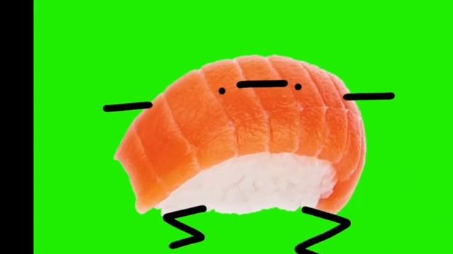я суши, зеленый экран и суши