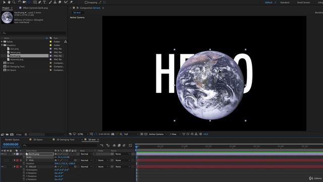 After Effects Course 054 3D in After Effects + The Camera Tool and Views