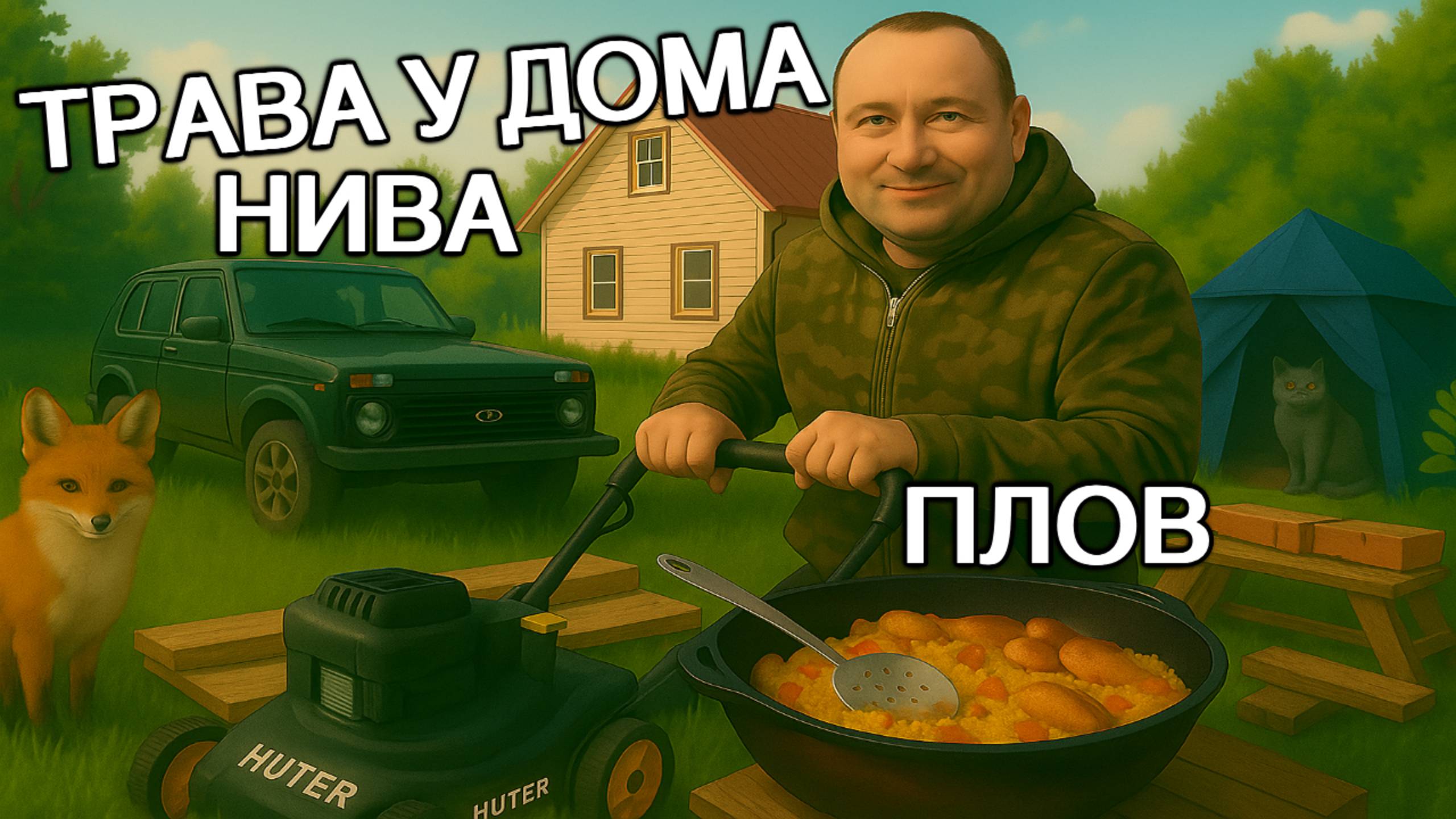 ТРАВА У ДОМА НИВА ПЛОВ