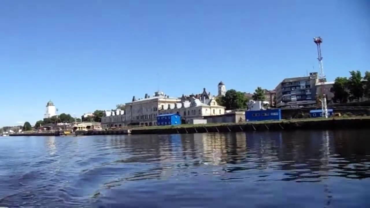 ОТ ВЫБОРГСКОГО ЗАМКА. СМОЛЯНОЙ МЫС . МОРСКОЙ ПОРТ . ФАРВАТЕР К САЙМЕНСКОМУ МОСТУ.