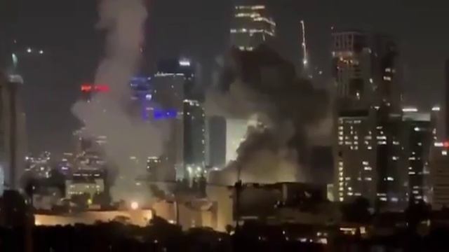 Impacto de un misil balístico iraní en la zona de la posición del sistema de defensa antiaérea en Te