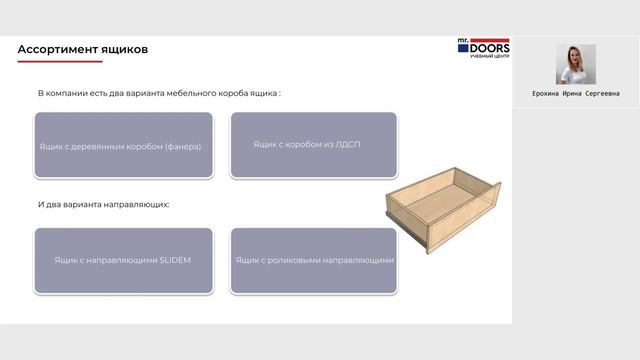 Выдвижные ящики. Видео 1