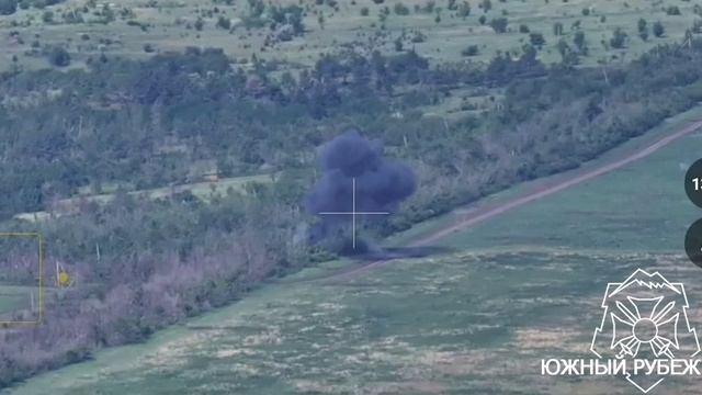 Уничтожение пункта управления БпЛА и склада боеприпасов ВСУ артиллерийским расчетом 122-мм орудия