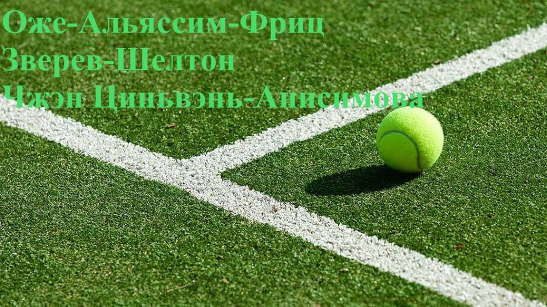 Оже-Альяссим-Фриц, Зверев-Шелтон, Чжэн Циньвэнь-Анисимова прогнозы на теннис 14 июня 2025