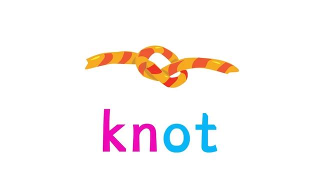 'kn' phonics sound, picture and word examples  Read with Fonics