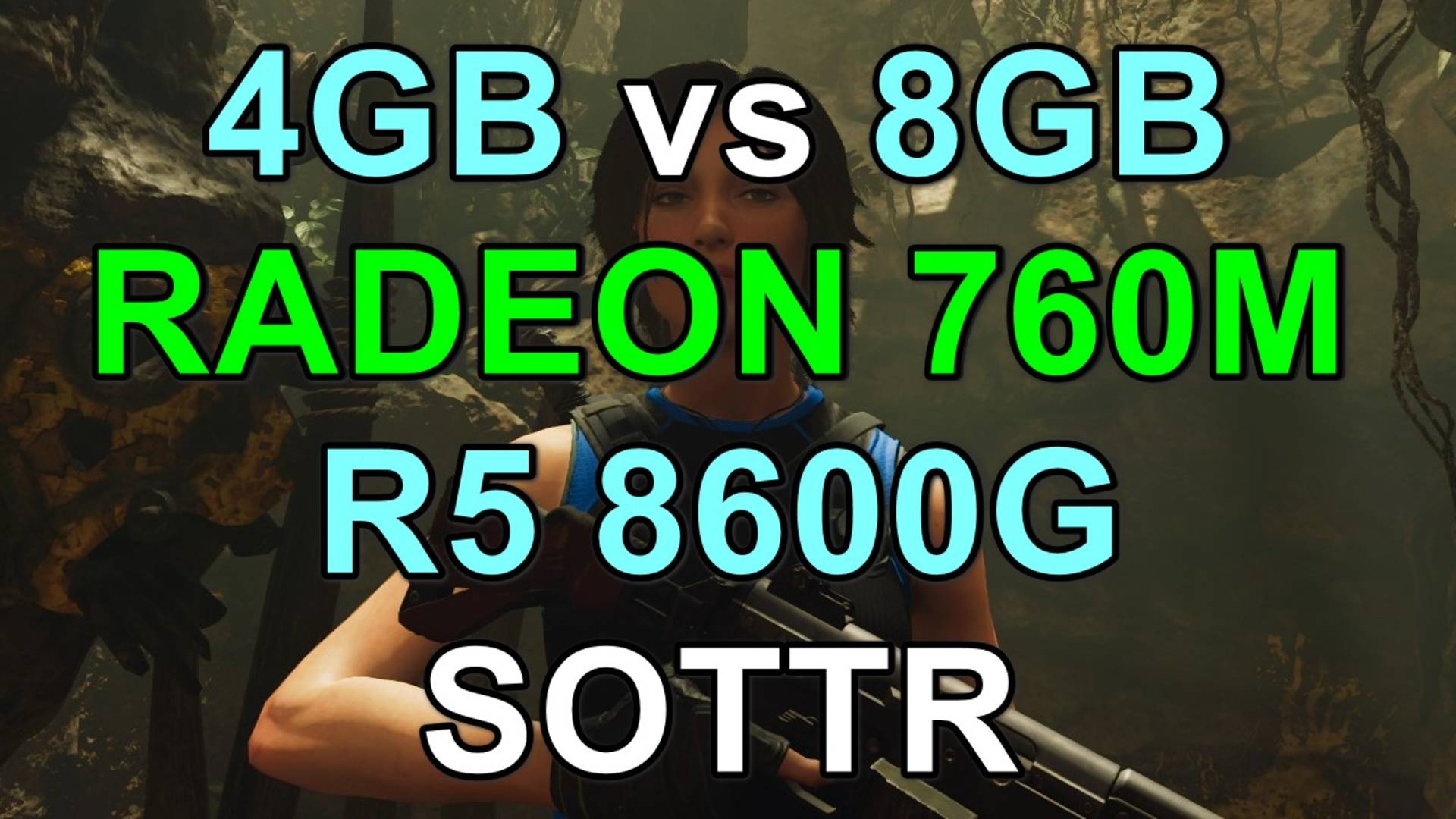 4ГБ vs 8ГБ RADEON 760M ( RYZEN 5 8600G ) В БЕНЧМАРКЕ SHADOW OF THE TOMB RAIDER
