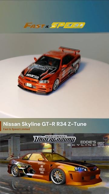 NFS | Nissan Skyline GT-R R34 Z-Tune #needforspeed #underground