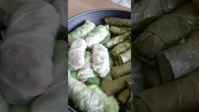 из виноградных листьев голубцы для заморозки
