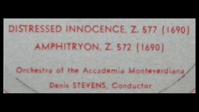 Purcell  Accademia Monteverdiana, 1959 Music For The London Theater - Amphitryon, Z. 572