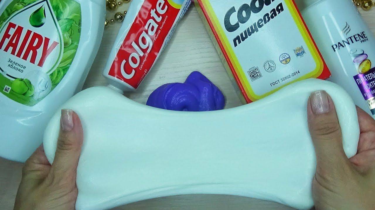 Слайм без клея. Слайм из шампуня, сахара и соды. Проверяю рецепт слайма