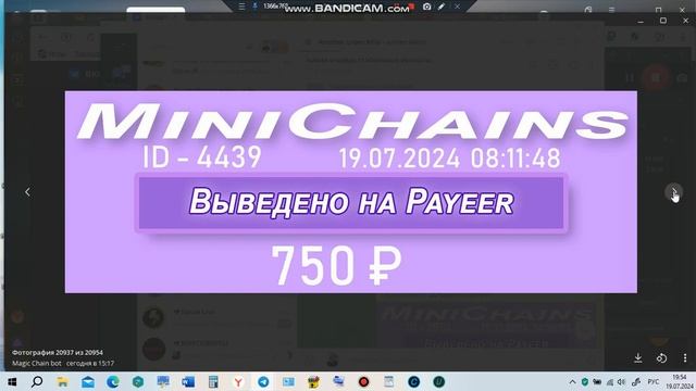 #живаяочередь #MiniChains  выплаты партнёрам 19 июля 2024 года