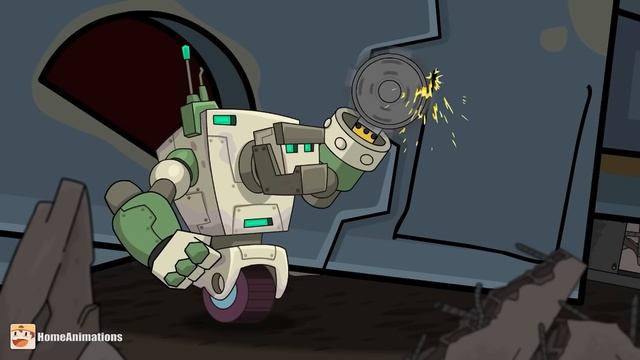 HomeAnimations – Мультики про танки  Последний кузнец умирающего мира ： Второе рождение Т-72 Паразит