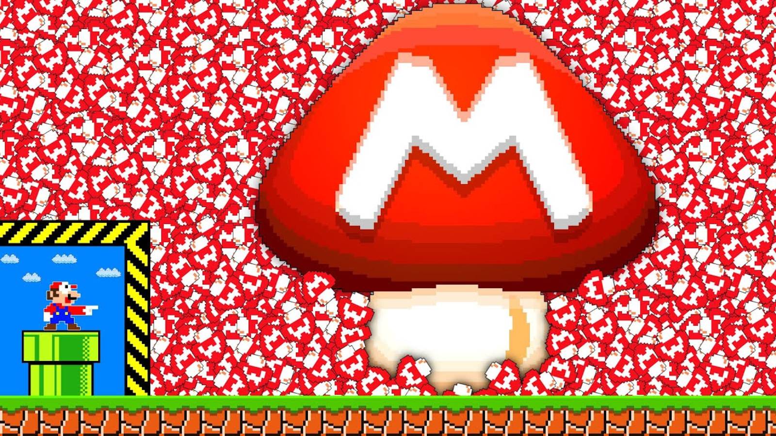 У Марио слишком много нестандартных грибов в Super Mario Bros.