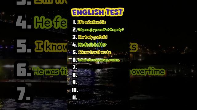 English test