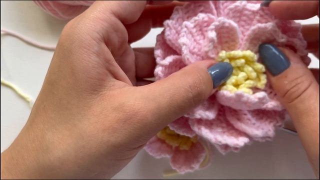 Мастер класс по вязанию ПИОНА крючком / часть I