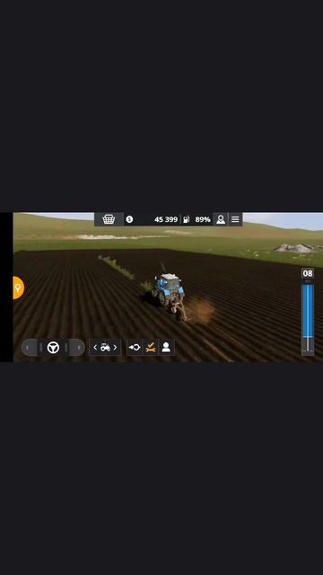 Кайф ФЕРМА НА МОБИЛУ fs20 "ничейная земля" 🌱распахиваю целину😁на МТЗ #мтз #игра #fs20
