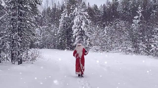 Дед Мороз Для Любы со снегом