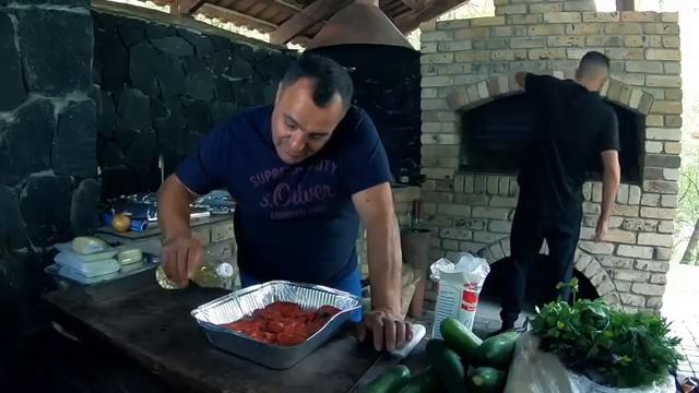 Приготовление ассортимента блюд из мяса на мангале