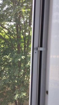 Демонстрация новой москитной сетки Серёжке. Луганск.